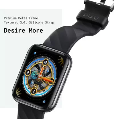 DIZO Watch D 1.8 inch Dynamic display with 550nits brightness (by realme techLife) (Classic Black Strap, Free Size) DIZO Watch D 1.8 inch Dynamic display with 550nits brightness (by realme techLife) (Classic Black Strap, Free Size)
